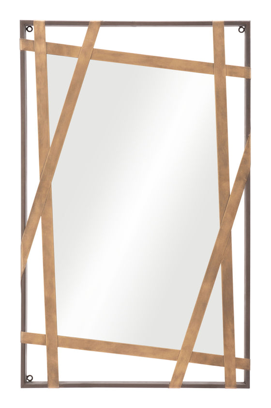 Tolix - Mirror - Antique Gold / Black