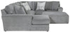 Glacier - Sectional With Cocktail Ottoman