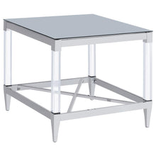  Lindley - Square Tempered Mirror Acrylic Table