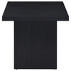 Max - Square Engineered Laminate End Side Table - Black
