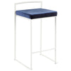 Fuji - Stackable Counter Stool - White Base (Set of 2)