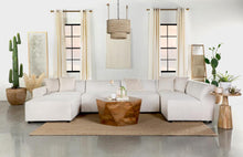  Freddie 7-piece Upholstered Modular Sectional Pearl