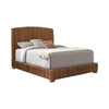 Laughton Queen Hand-Woven Banana Leaf Bed Amber