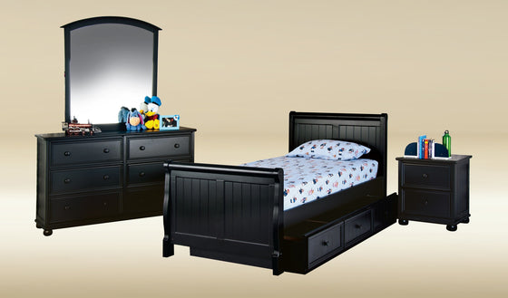 Beadboard Sleigh Bed