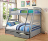 Buckley Twin over Full Bunk Bed with Drawers