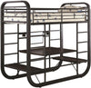 LAST CHANCE! Archer Full Convertible Bunk Bed with Desk/Table
