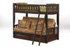 Cinnamon Twin over Futon Bunk Bed