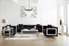 Delilah Upholstered Living Room Set Black